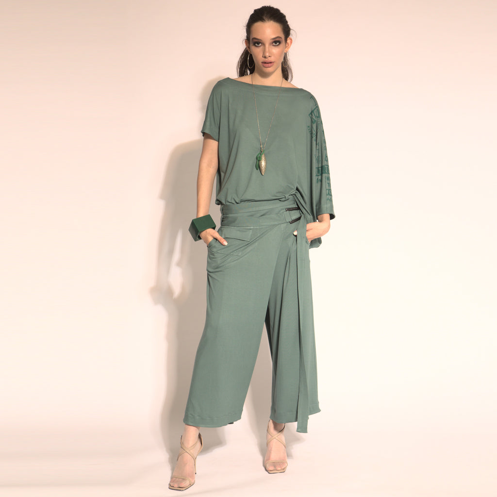 Aurora - Saia-calça com fivela