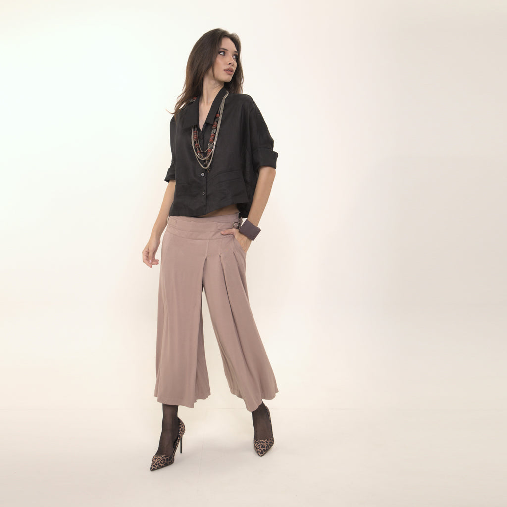 Ipanema - Camisa em 100% linho de mangas curtas