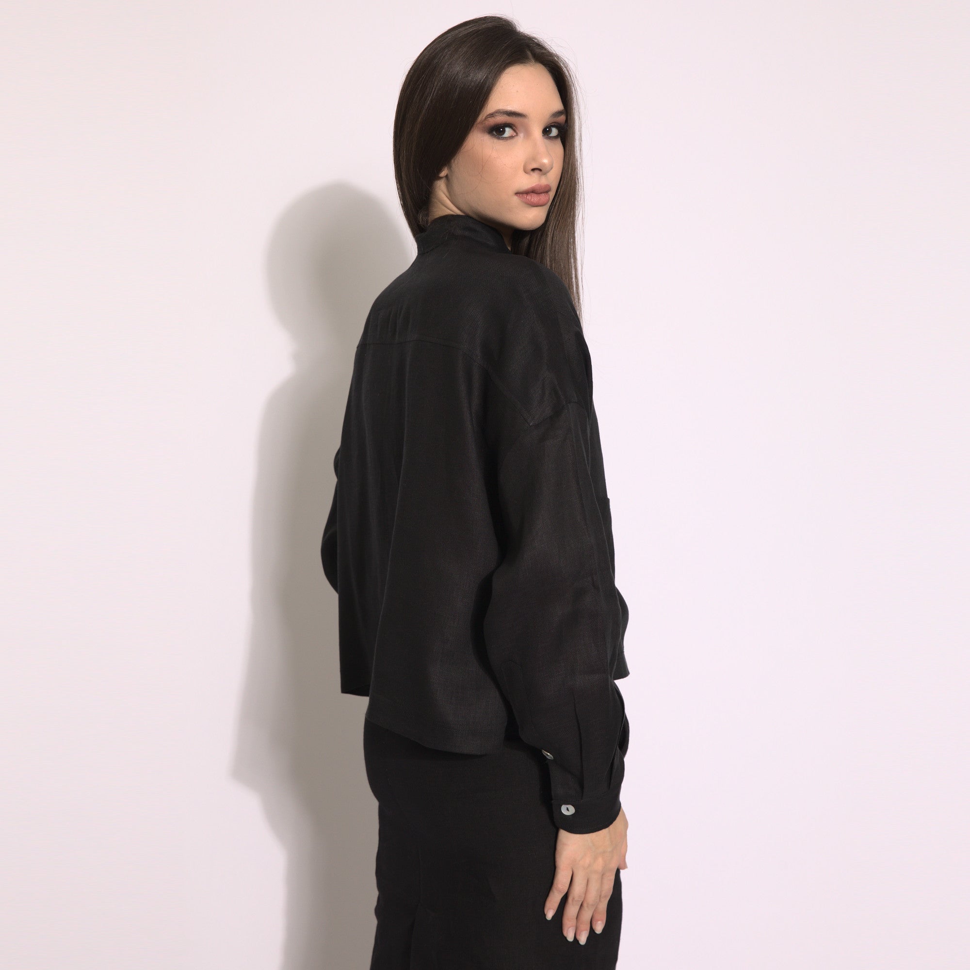 Kamala - Camisa em linho natural indiano