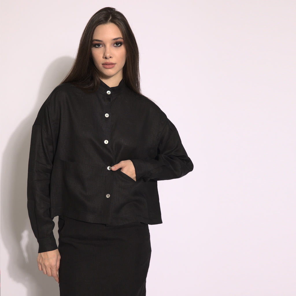 Kamala - Camisa em linho natural indiano