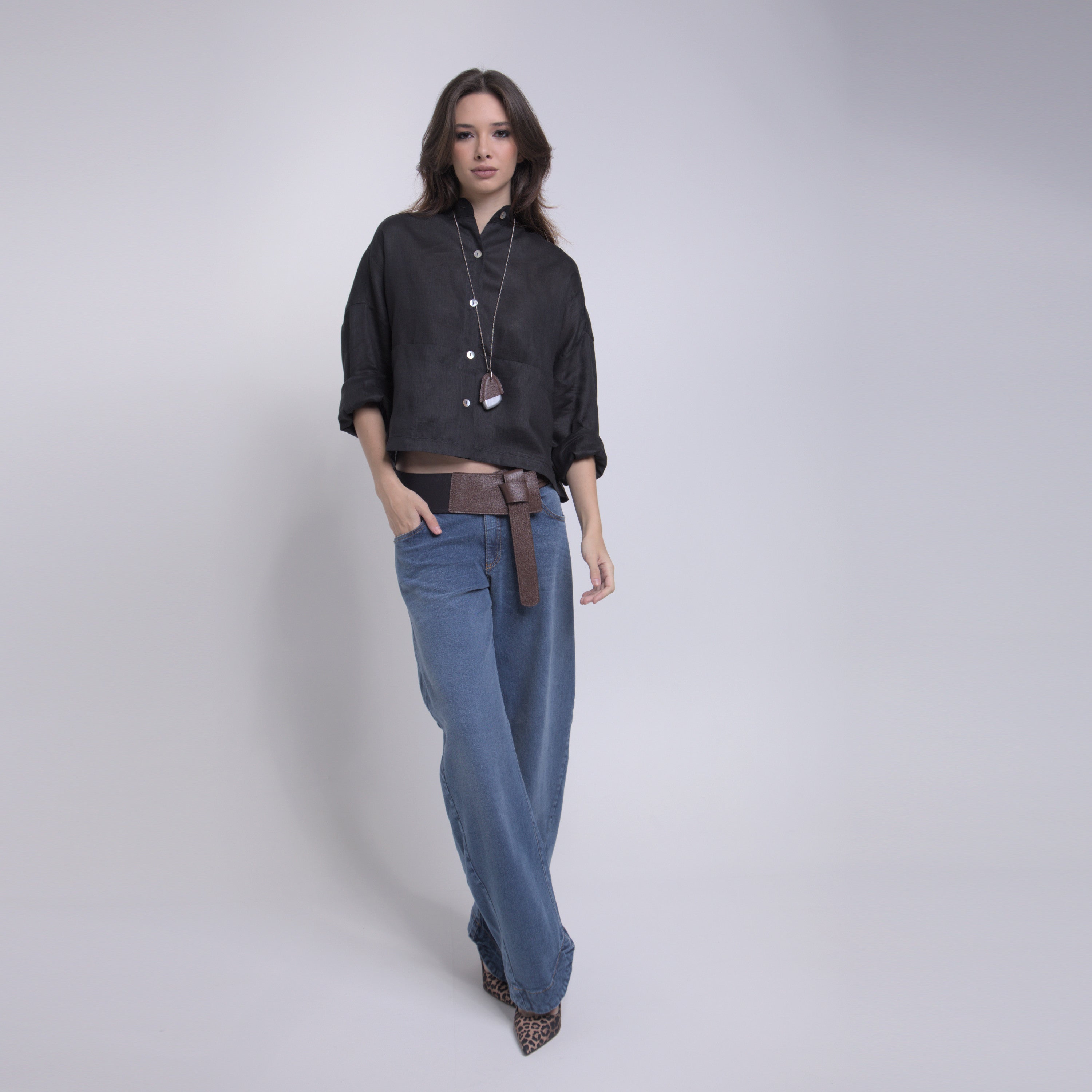 Lara - Calça jeans barrel cut #melhorjeansquejausei