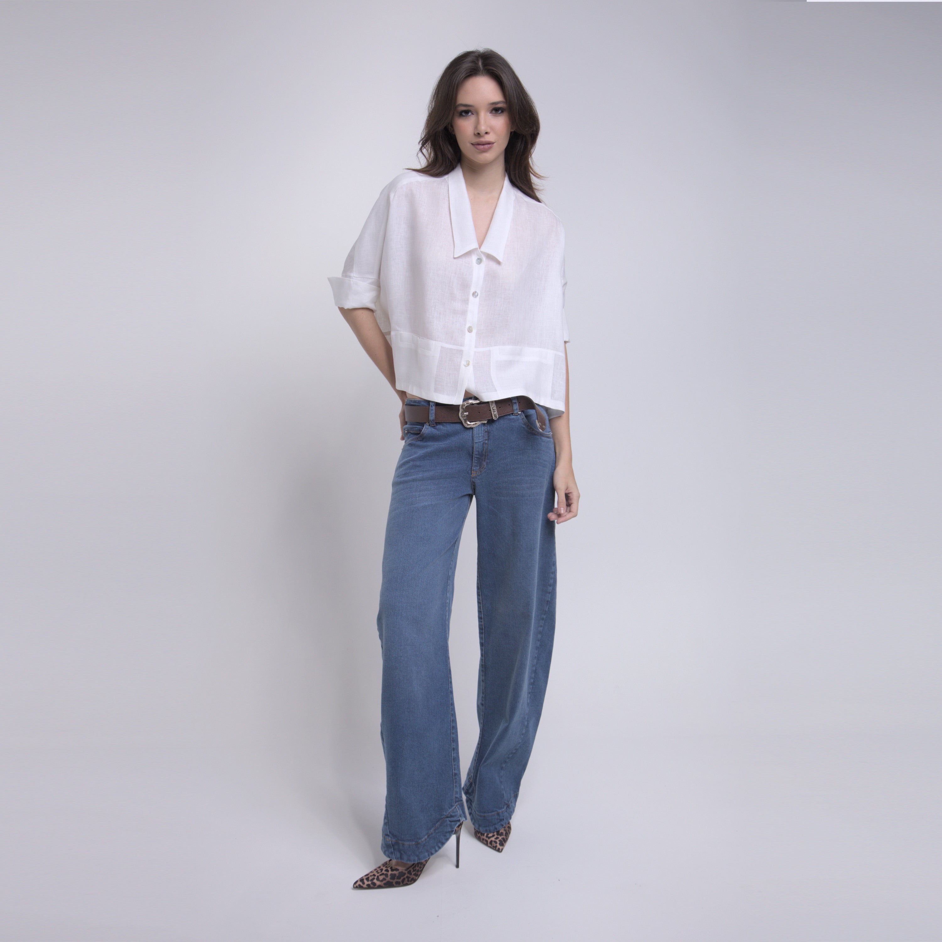 Lara - Calça jeans barrel cut #melhorjeansquejausei