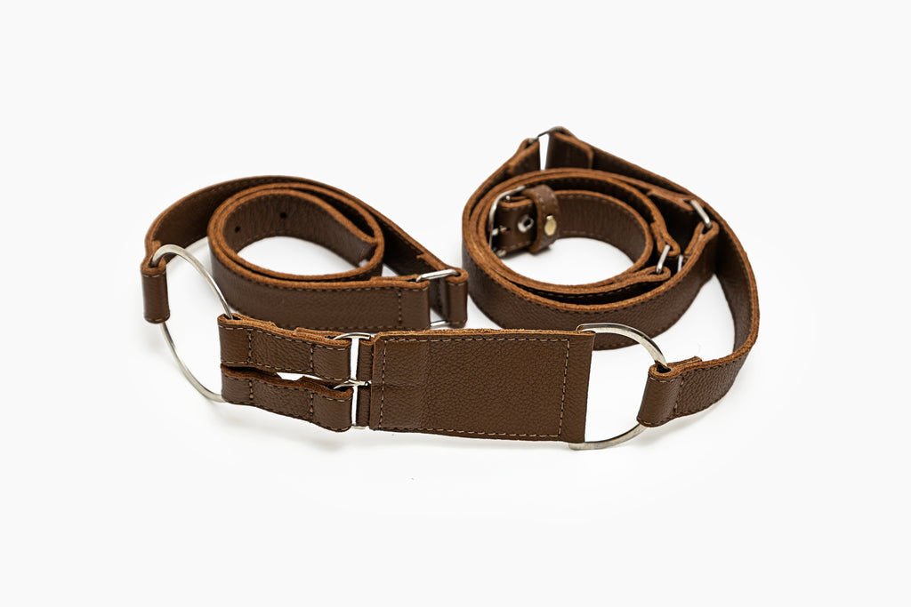 Kimi - cinto de 2 voltas em couro com metais