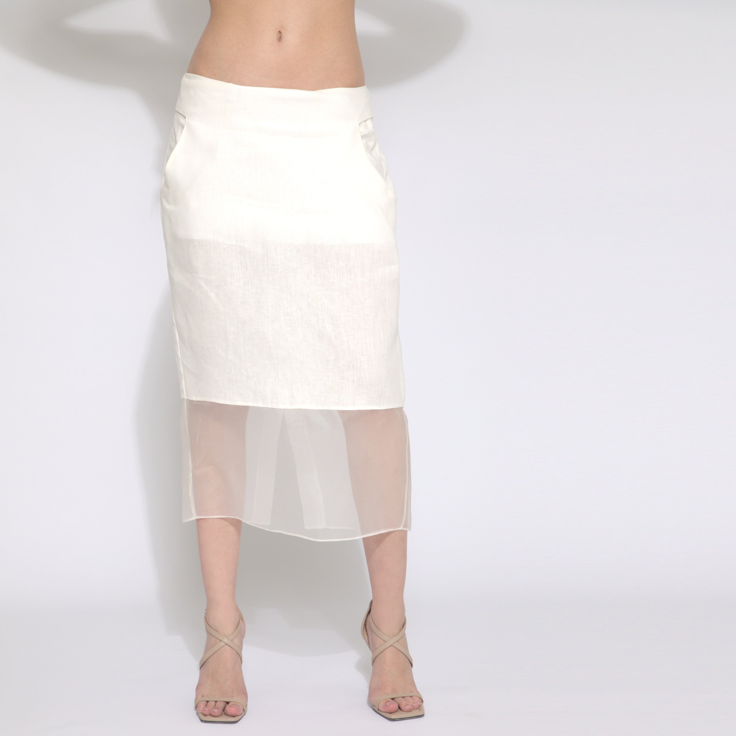 Lines - Saia em linho e organza