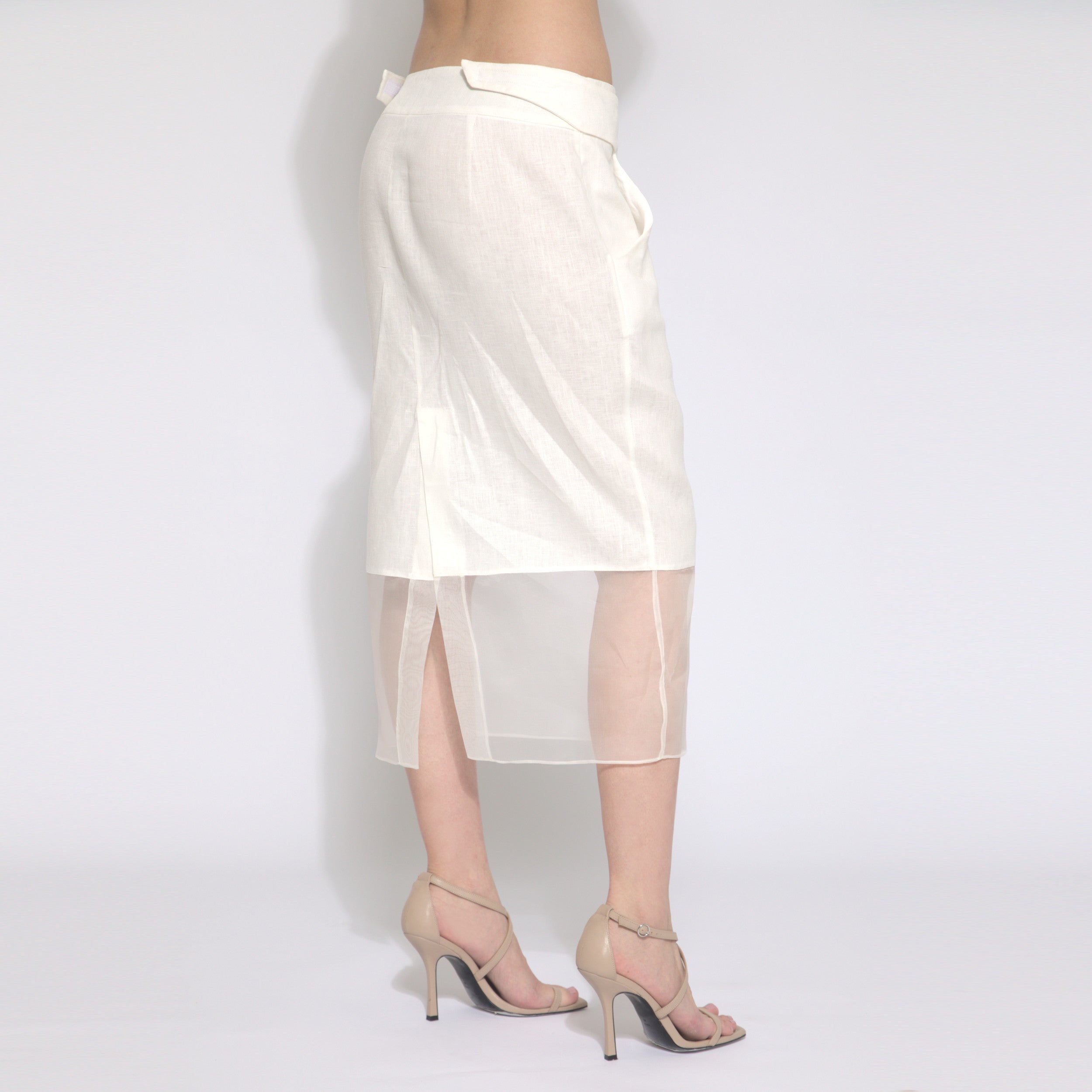 Lines - Saia em linho e organza