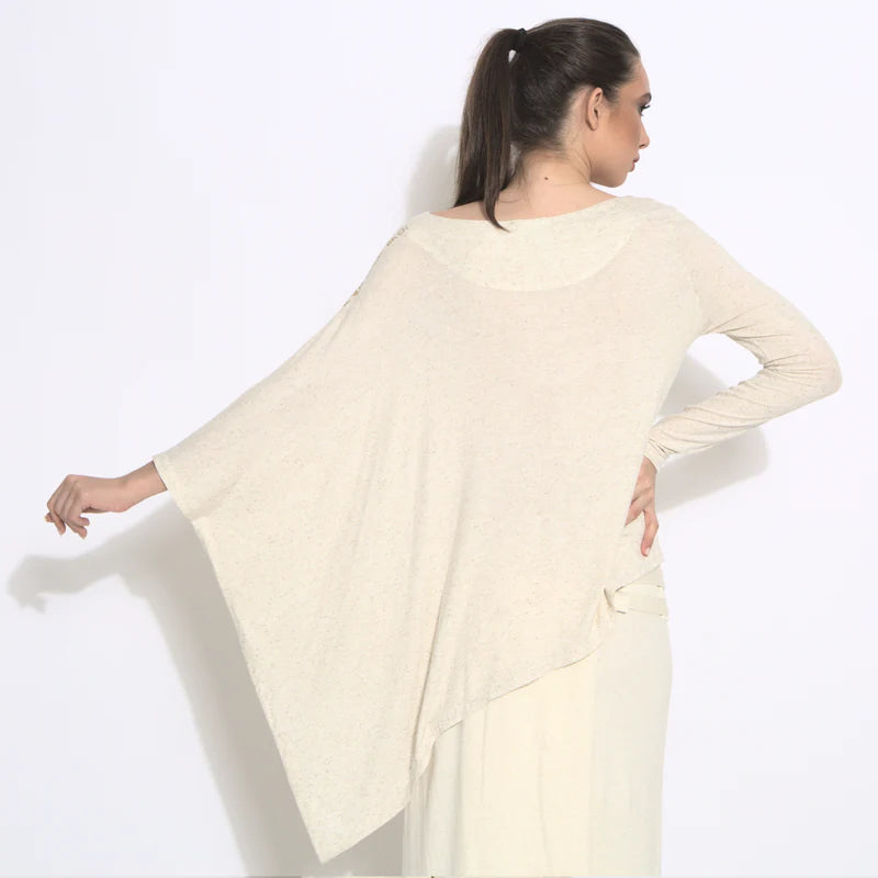 Naomi - blusa em malha assimétrica